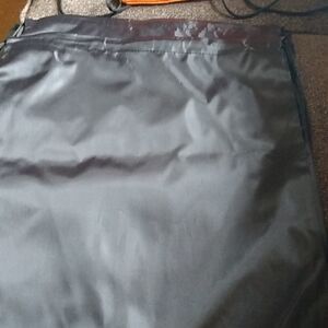 Two black drawstring bags  